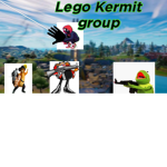 Lego Kermit group