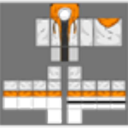Orange and White hoodie Roblox decal