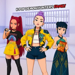 🎤KPOP DEMON HUNTERS PRISON RUN! (Obby) 💜 icon