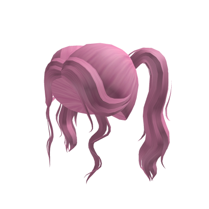 Roblox Item Pink Cute Flowy Y2K Pigtails