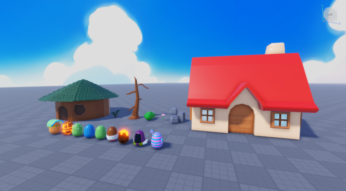 Low-Poly Stylized Cartoon Builds, Eggs Pack preview 2