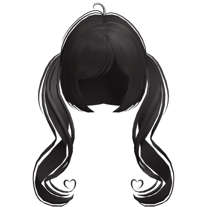 ♡ cute dolly princess heart curls in dark brown