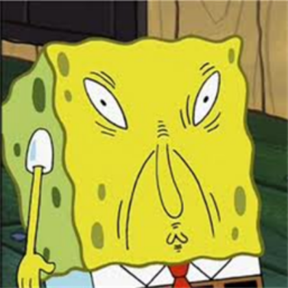 FUNNY FACE SPONGEBOB!!! Roblox decal