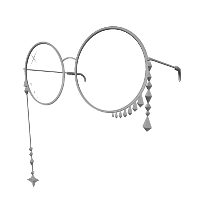 3.0 Silver Round Jewelled Glasses