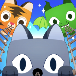 CART RIDE INTO PET SIM X (Huge Cat!)