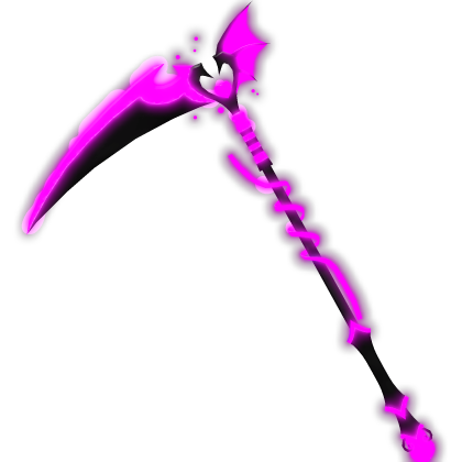 Pink Glowing Heart Scythe Emissive  Roblox item