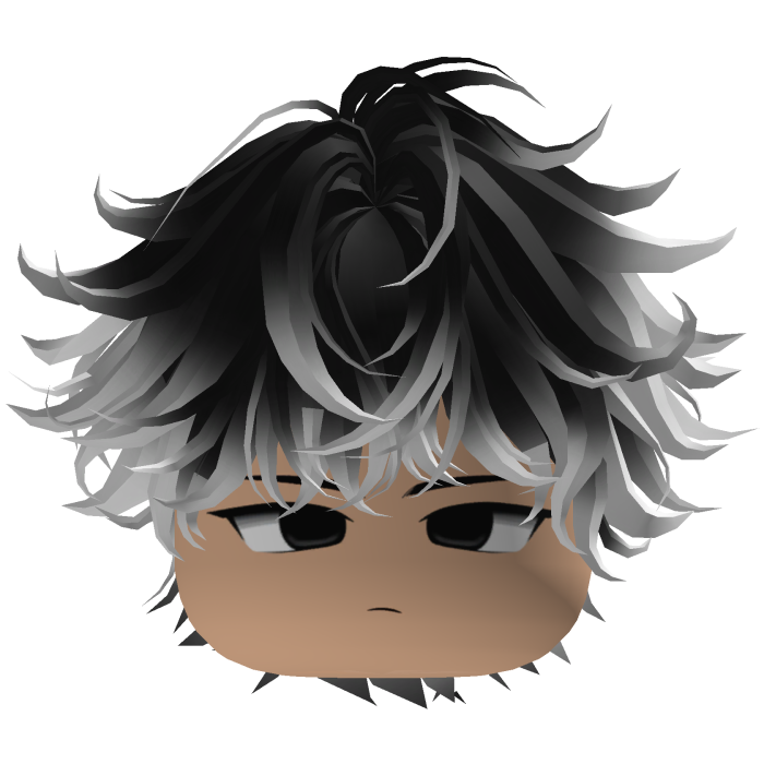 Messy Emo Cute Boy (Black/White)