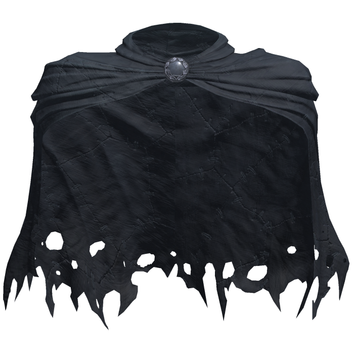 Worn Distressed Navy Blue Paladin Cloak