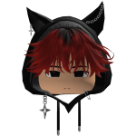 Cute Y2K emo red hair