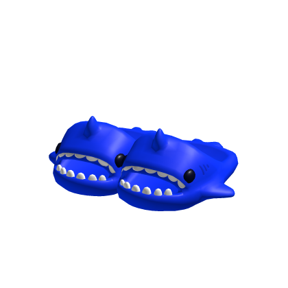 3.0 Blue Neon Shark Slippers thumbnail