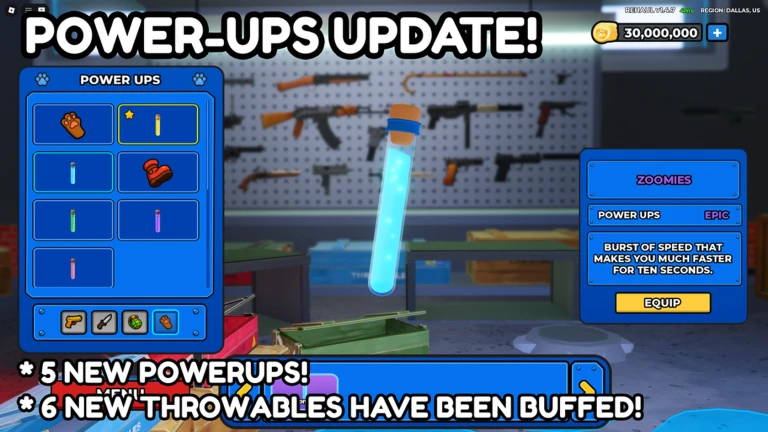THROWABLES and POWERUPS!