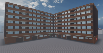 UK Council Estate Apartment Block | Exterior Only preview 3