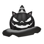 White Halloween Cat Pumpkin Hat