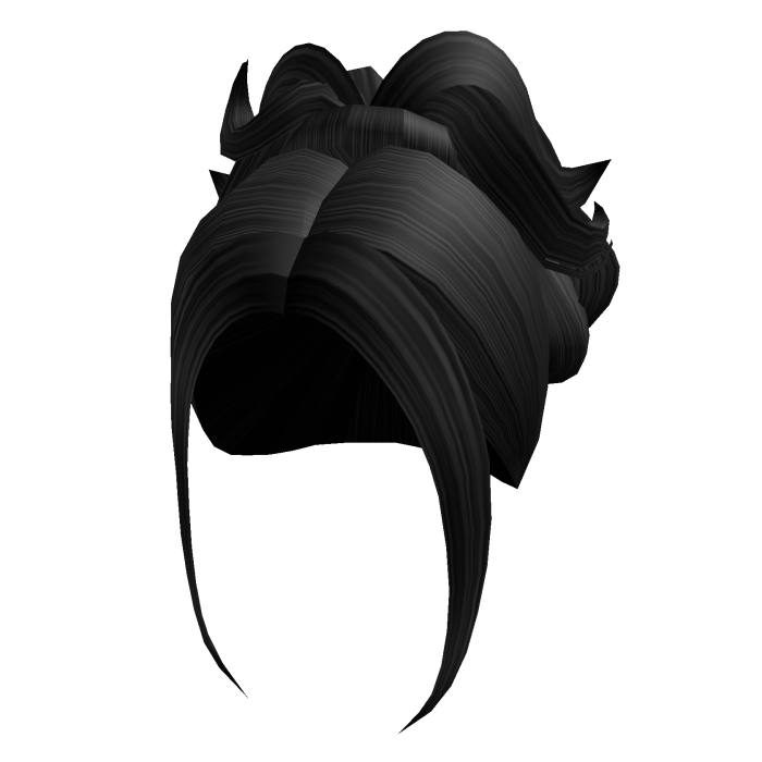 Aesthetic Y2k Messy Ponytail (Black)