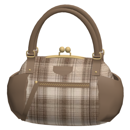 Cute Beige Neapolitan Plaid Handbag Shoulder Bag