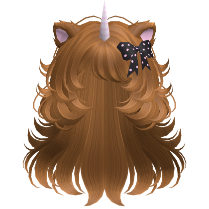 Messy Unicorn Curly Wolfcut in Copper
