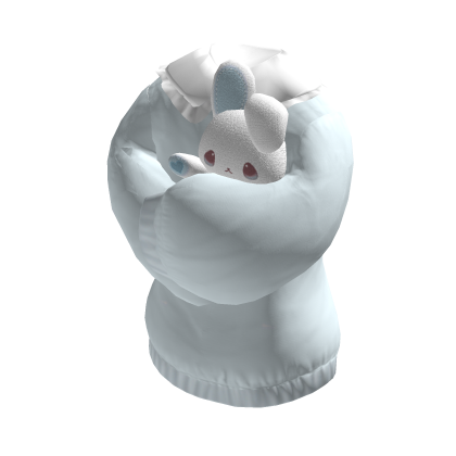 Holdable Bunny Hugging Sweater | Blue thumbnail
