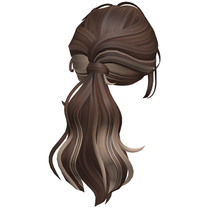 Wavy Layered Ponytail Hair(Brown&Blonde) Roblox item