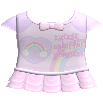 Cutest Colorful Princess Rainbow Dress
