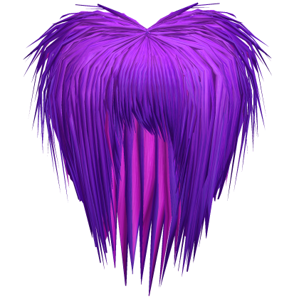 teased scene neon purple pink emo razor cut hair Roblox item