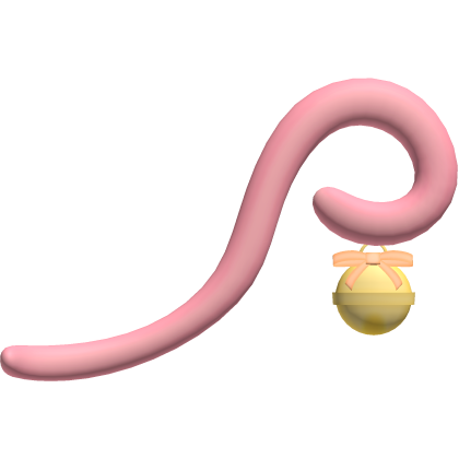 pink peachy cutesy kitty cat bow halloween tail