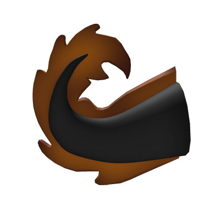 Orange and Black Axolotl Tail