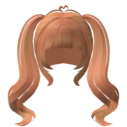 ♡ cutecore giant curly anime pigtails in ginger