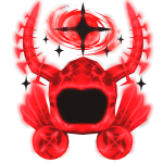 Glowing Emissive Red Demon Galaxy Dominus
