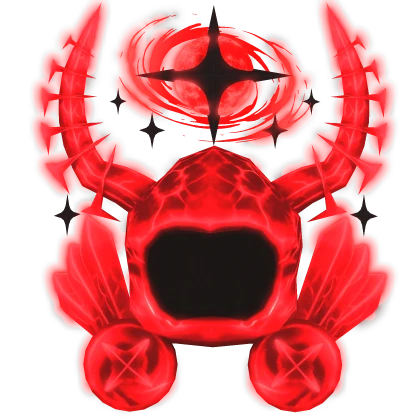 Glowing Emissive Red Demon Galaxy Dominus Roblox item render