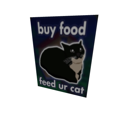 feed ur cat poster