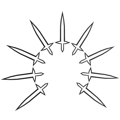 Glowing Sword Ring Aura White