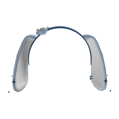 blue headband with bunny ears Roblox item