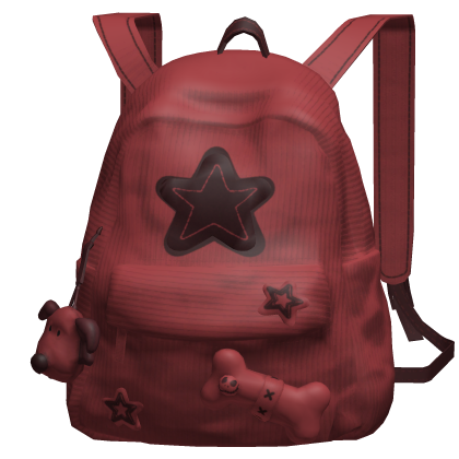 Red Star Y2K Streetwear Backpack