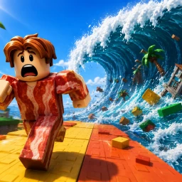 🌊ESCAPE THE WAVES FOR BRAINROTS !!! icon