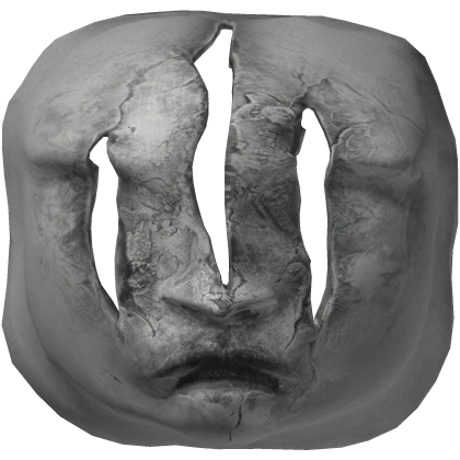 Creepy Grey Horror Mask