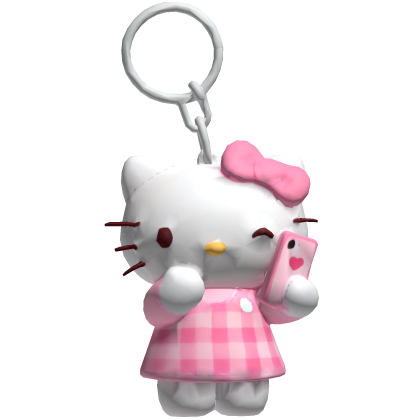 Cutesy Iced Out Hello Kitty Keychain