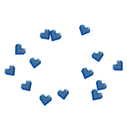 Blue pixel hearts Roblox item