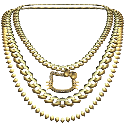 Kitty Layered Gold Necklace | Roblox Item - Rolimon's