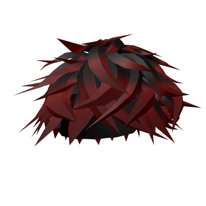 💯 Messy Anime Boys Emo Hair (Red) Roblox item