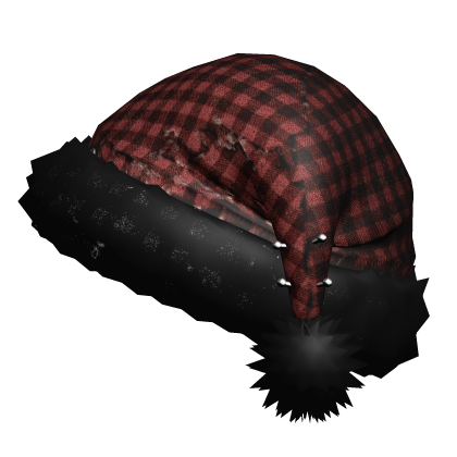 Red Plaid Emo Christmas Hat Roblox item
