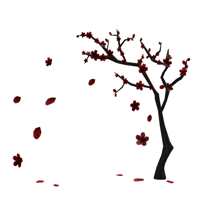 Red Blossom Tree Background