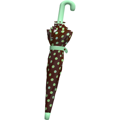 ♡ cute choco mint polka dot waist umbrella 