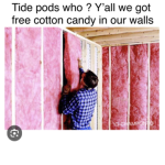 Cotton candy in walls group