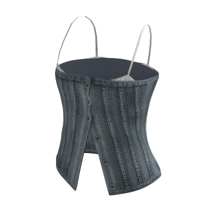 Denim & Lace Bustier