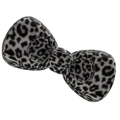 snow leopard print cheetah gyaru bow