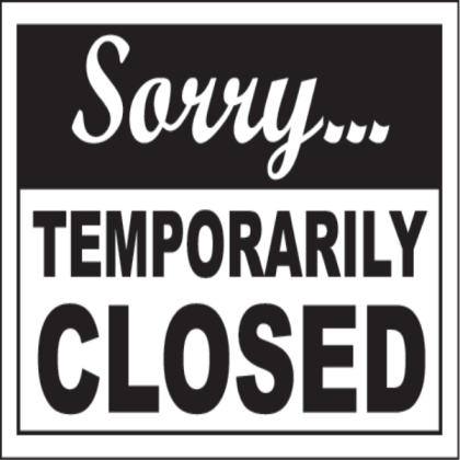 Closed Sign Roblox decal