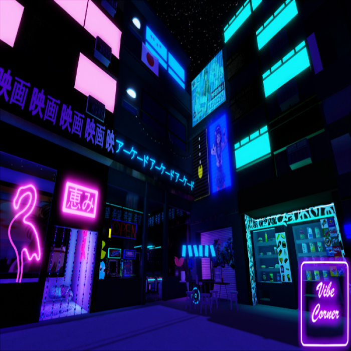 Vaporwave Vibe Corner 2 Roblox decal