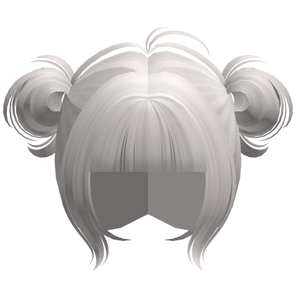♡ kawaii messy bun ash blonde hair