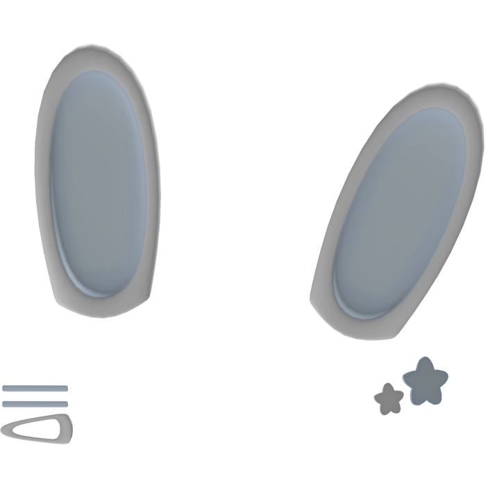 Pastel Blue Kawaii Bunny Ears