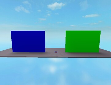 Green and blue screen